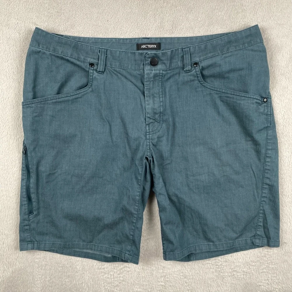 Arcteryx Phelix Short Mens 36 Blue Casual Cotton Blend Stretch Hiking 9